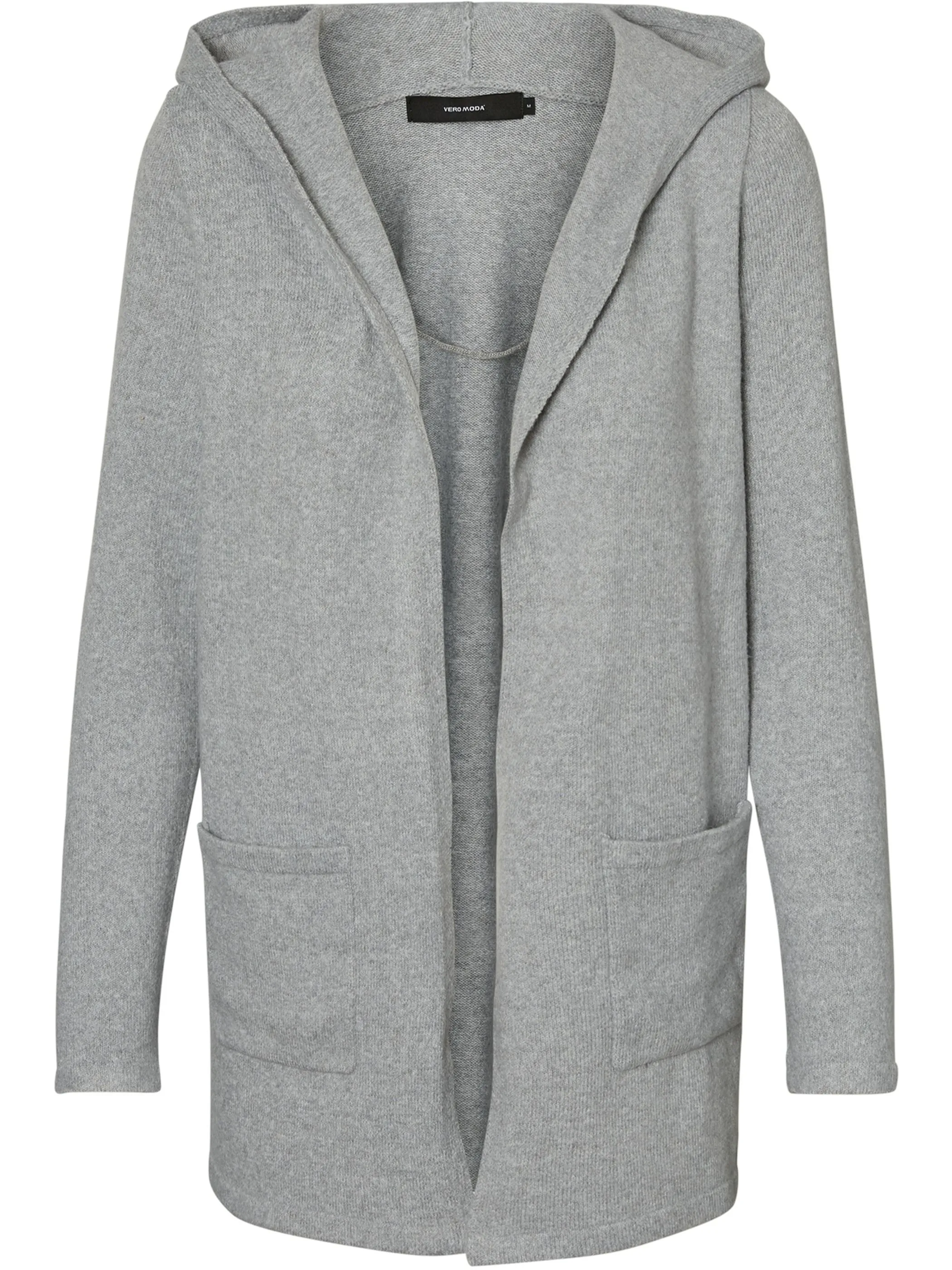 Vero Moda 10235948 VMDOFFY LS OPEN HOOD Grau 837728 178994 1